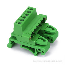 UK replace din rail mounted terminal block connector with flange